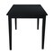 International Concepts Rectangle Solid Wood Top Table, Black, 48 W, 30 L, 30 in H, Wood, Black K46-3048-30S - alternate 2